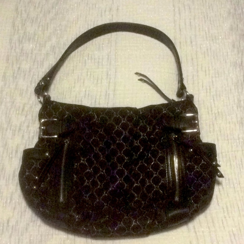 Cute black and silver purse